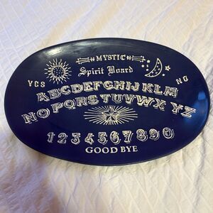 Primo Halloween Mystic Ouija Spirit Board Ceramic Oval 15" Purple Platter